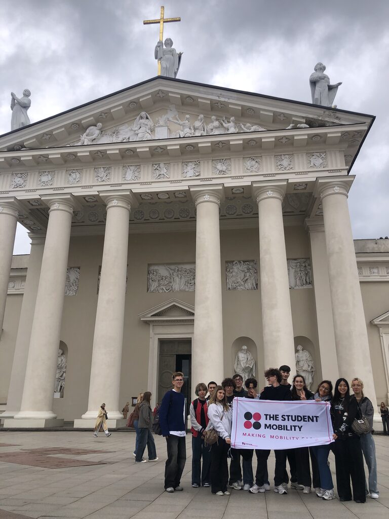 Group of Italian students during their Erasmus+ internship experience in Vilnius