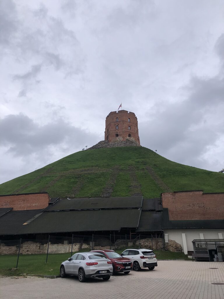 Gediminas Tower in Vilnius during the students' cultural experience